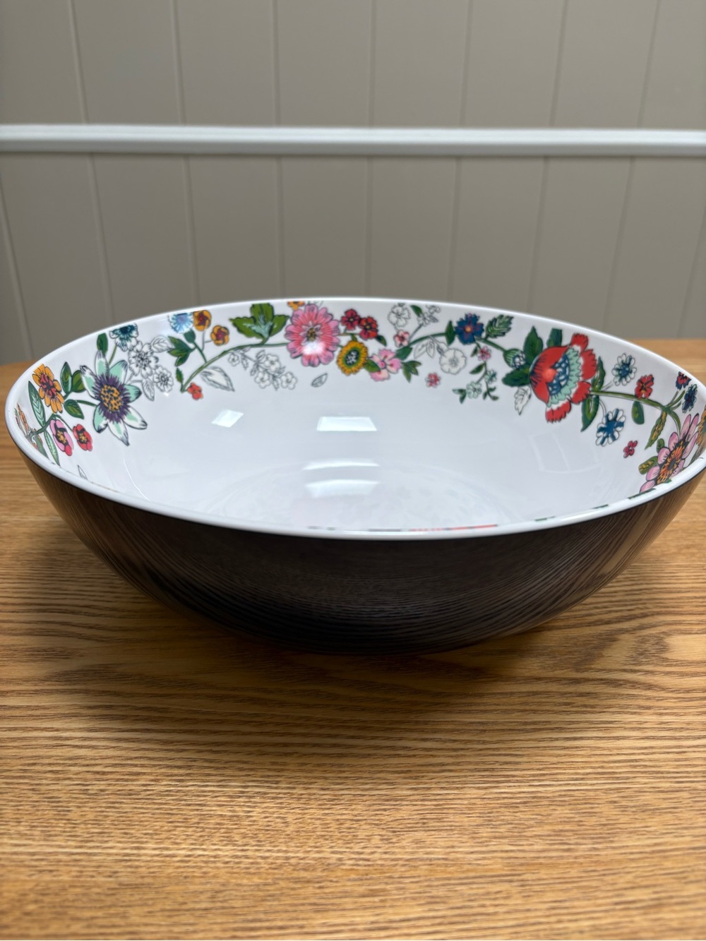 Vera Bradley Floral Rim Melamine Serving Bowl in Coral Multicolor Sz:20”| Picnic